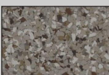 Creekbed floor coating finish